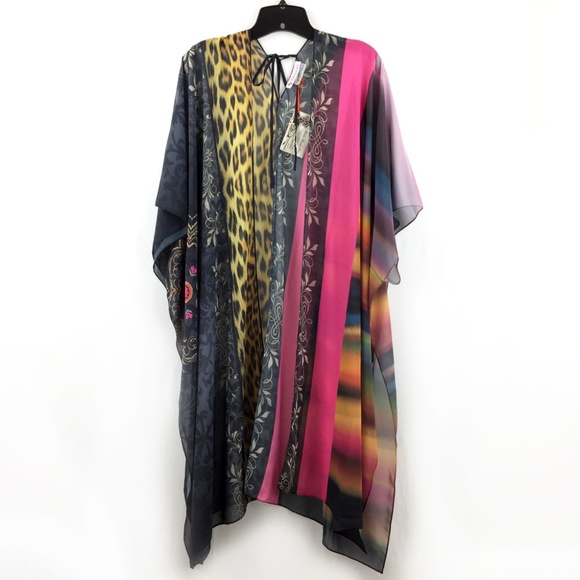 Steady Threads Studio Jackets & Blazers - Animal Print Tapestry Boho Kimono Robe Duster Vest